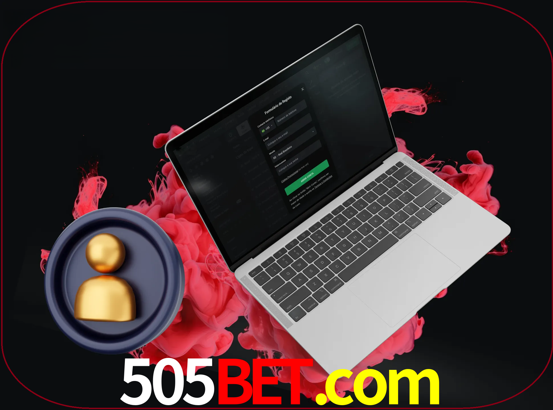 No cabeçalho do site 505bet, clique no botão que o levará a um formulário especial onde terá de introduzir as suas informações actuais.