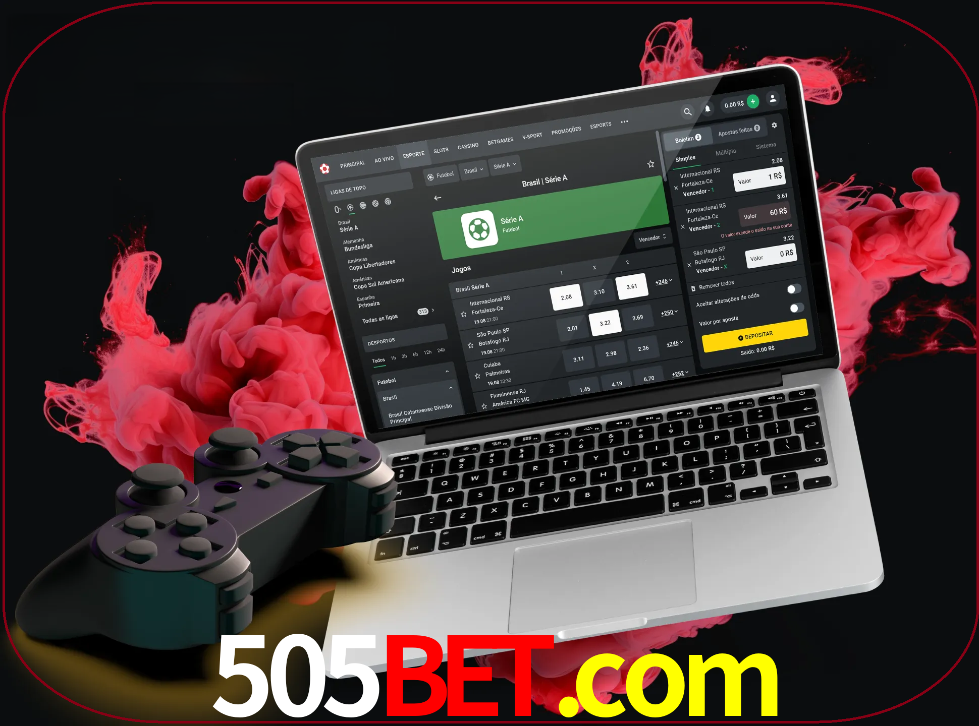 Visite a secção especial de jogos de vídeo em 505bet para descobrir em que jogos pode apostar e ganhar muito dinheiro.